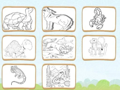 Desert Animals Coloring Book - 789BET