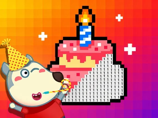 Wolfoo Birthday Pixel Art - 789BET