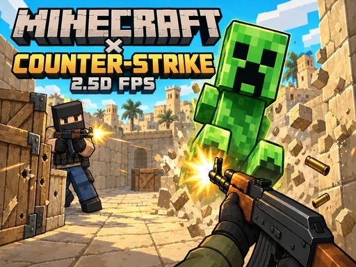Minecraft &times; Counter Strike: 2.5D FPS - 789BET
